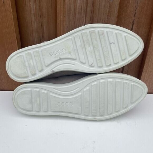 Ecco Gillian Slide Mule Gray Nubuck Leather Comfort Shoes Womens Size 11 Eu 42 - Picture 3 of 4